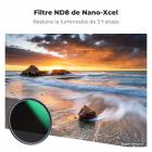 Filtre ND8 58mm (3 stops) Filtre Densité Neutre, 28 Couches de Nano-revêtement - Série Nano-Xcel