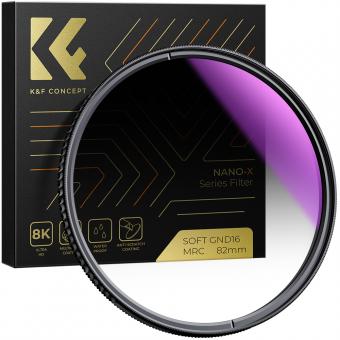 Filtre GND16 77mm Filtre Circulaire Dégradé Soft 1,2 (4 stops) avec 28 Couches de Nano-revêtement - Série Nano-X