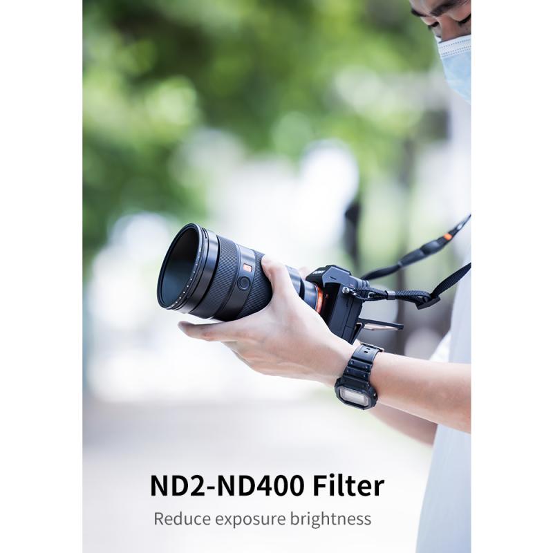 Les différentes densités de filtres ND disponibles