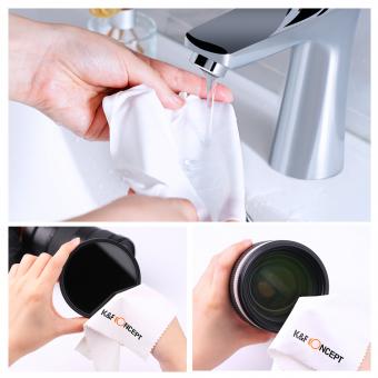 10 packs of needle one gray cleaning cloth 150*180mm, with K&F logo -  KENTFAITH