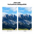 mit K&F Concept MCUV Filter mit Objektivdeckel+Reinigungstuch vs anderes