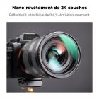 Filtre MCUV 82mm Filtre anti-UV de Protection avec Bouchon et Chiffon de Nettoyage, 24 Couches de Nano-revêtement - Série Nano-Dazzle
