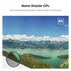 82mm Filtro Polarizador Circular CPL Slim HD de Vidrio Óptico con 24 Capas Nano Revestimiento Serie Nano-Dazzle