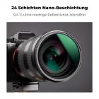 24 Nanobeschichtungen auf der Oberfläche des CPL Filters mit Objektivdeckel+Reinigungstuch