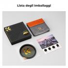 Filtro ND Variabile Black Mist 1/4 + ND2-32 (1-5 stop) 82mm con pellicola verde antiriflesso a 28 Strati Rivestimento su entrambi i lati e leva,Nano-Xcel