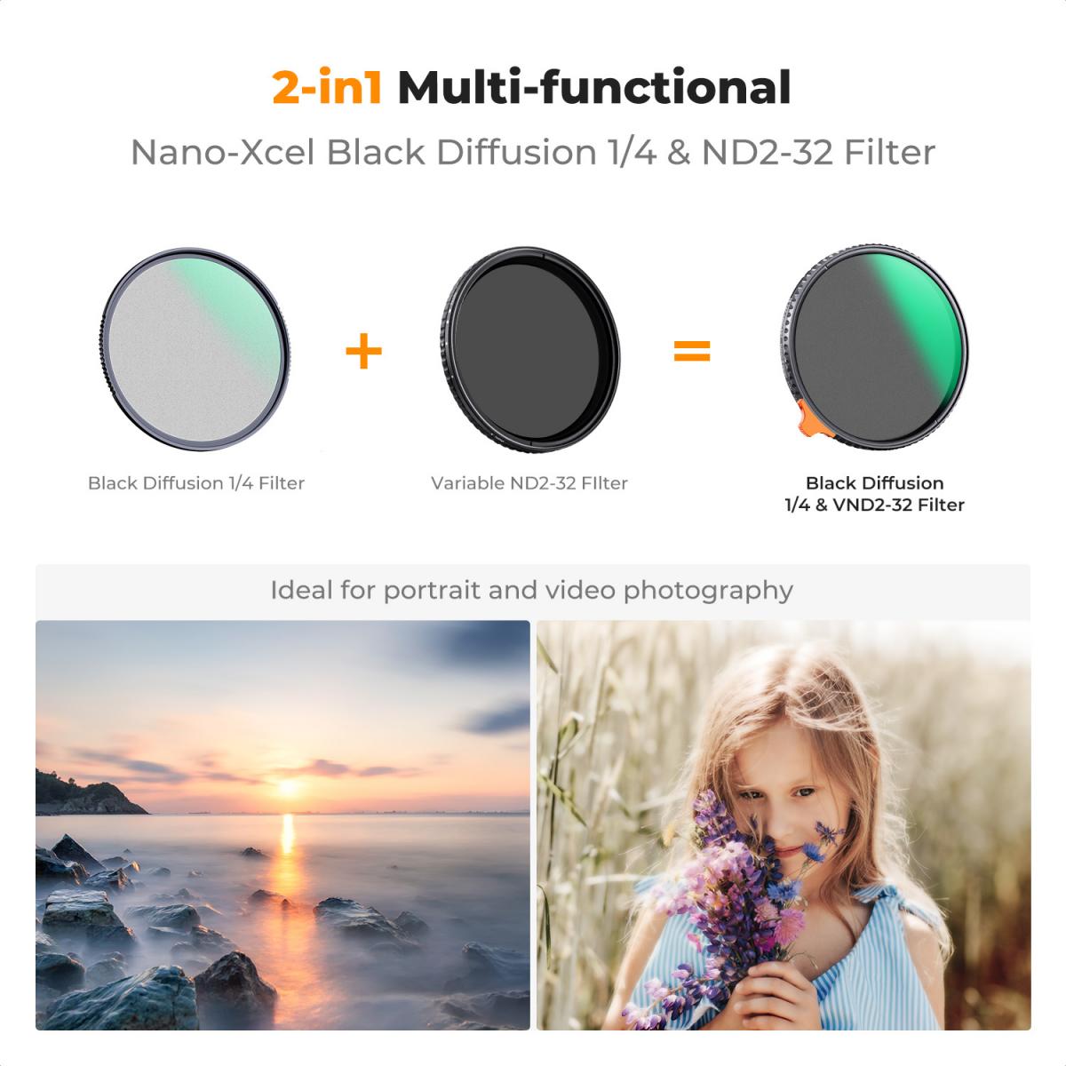 Réduction Lumière 3 Stops Filtre ND8 Gobe Pour Objectif 82mm - 3