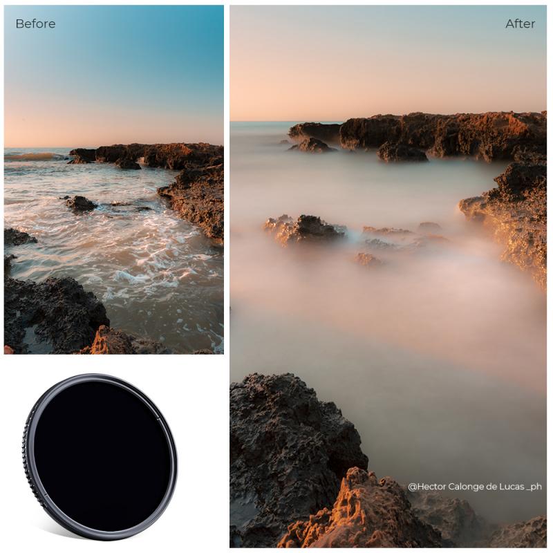 Polarizing filters for reducing glare and enhancing colors.