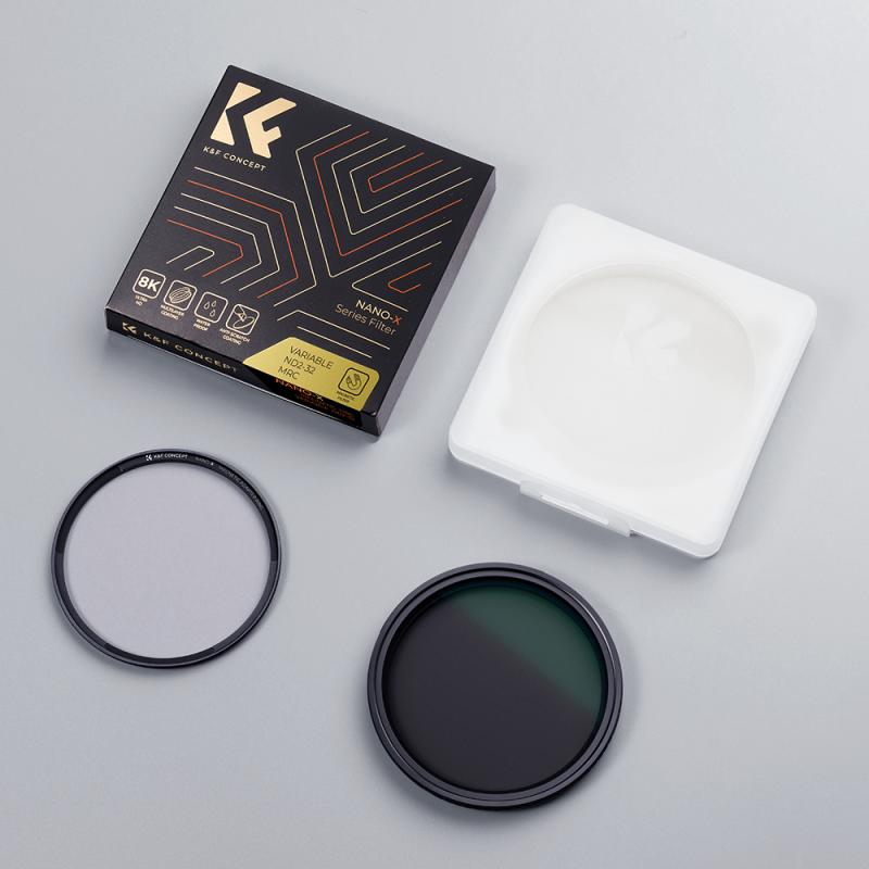 Graduated neutral density filters for balancing exposure in landscape photography.