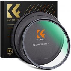 K&F Concept UV Filter 82mm HD Gehärtetes Glas MCUV Ultraviolett 28 mehrfach beschichtete Filter Nano-Xcel Serie