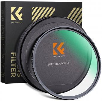 K&F Concept UV Filter 52mm HD Gehärtetes Glas MCUV Ultraviolett 28 mehrfach beschichtete Filter Nano-Xcel Serie