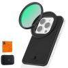 K&F Concept 6,1 pollici Magnetic Lens Filter Mount Adapter con Filtro CPL da 67 mm per iPhone, Compatibile con 16/15/14/13/12, 16/15/14/13/12 Pro (6,1/6,3 pollici)