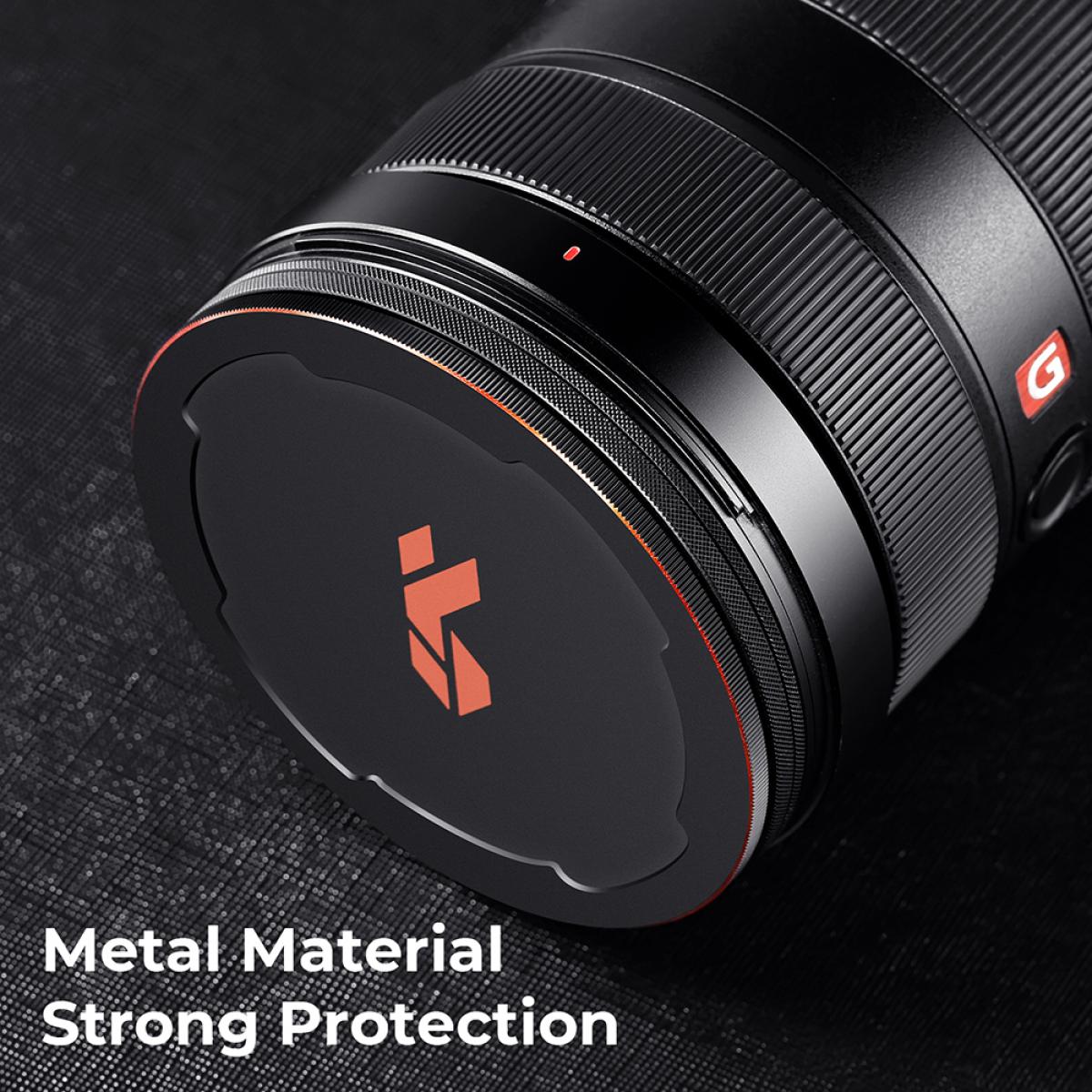 52 mm svart tåkefilter 1/8, 28 lag antirefleks grønn film, vanntett og ripebestandig med linsedeksel i metall, Nano-X-serien