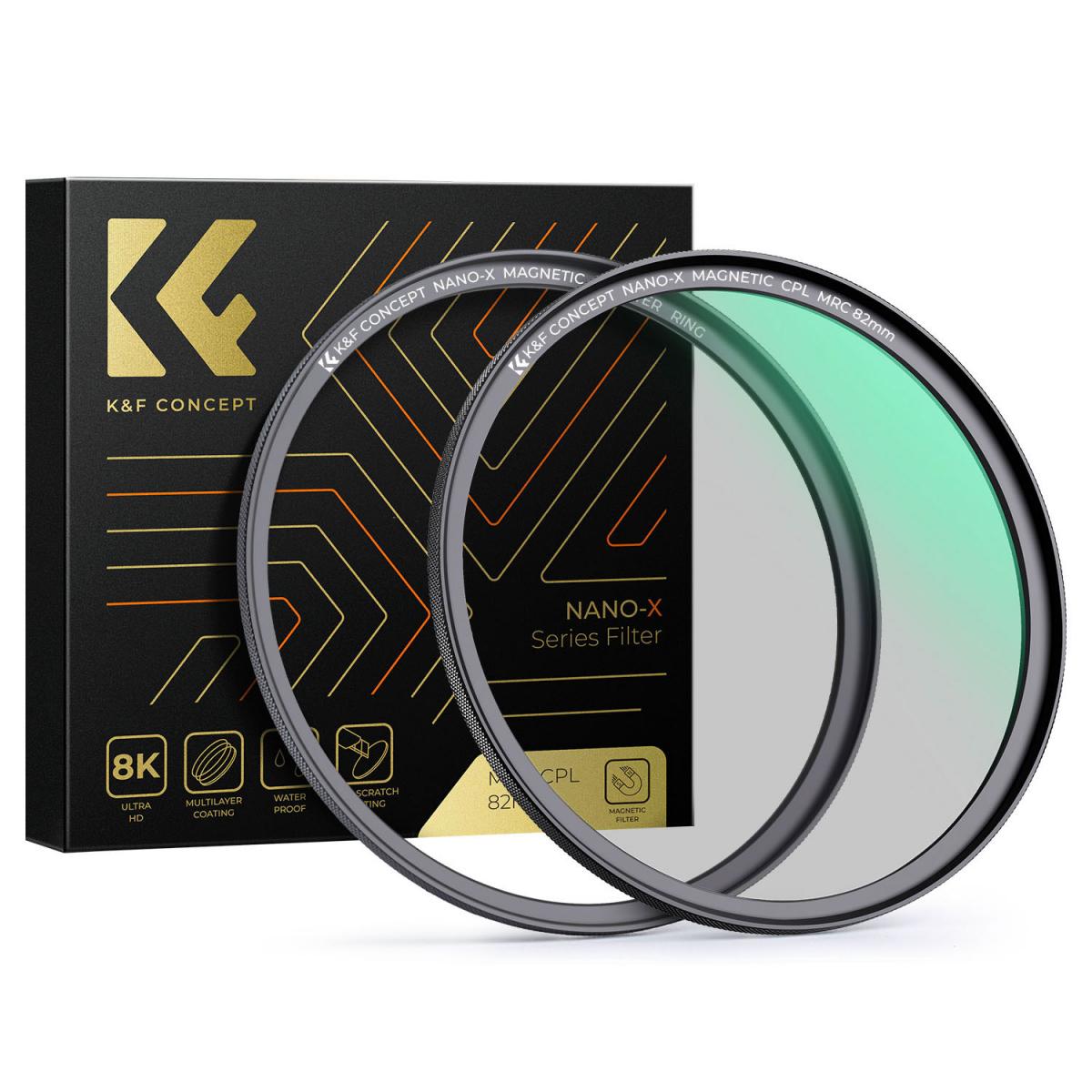 K&F Concept Magnetischer Polfilter 67mm Adapterring-Zirkularer