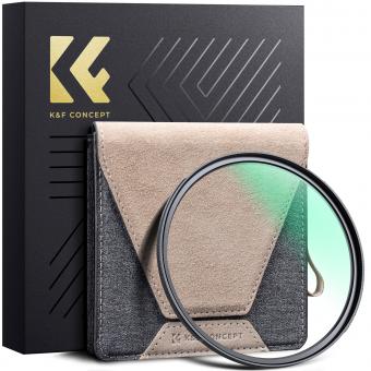 K&F Concept UV Filter 82mm Slim Flaggschiff-MCUV Filter Schutzfilter mit Doppelseitige 36-lagige Nanobeschichtung Nano-Xcel PRO-Serie