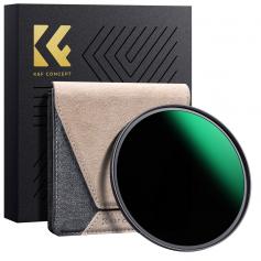 K&F Concept ND Filter 82mm ND1000 Ultradünner HD-Kupferrahmen Neutral Graufilter Doppelseitige 36-lagige Nanobeschichtung Nano-X PRO-Serie