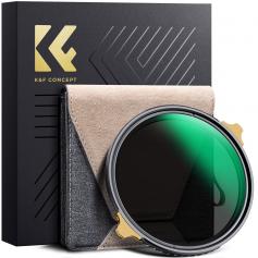 72mm ND Filters ND2-32 Adjustable, HD Ultra-Thin brass Frame, 36-Layer Anti-Reflection Green Film, Nano-Xcel PRO Series