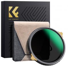 77mm Brass Frame Multifunctional CPL&ND2-32 Filter 2 in 1 ultra-thin High-Definition Optical Glass Coated with Waterproof and Anti-Scratch Anti-Reflection Green Film with two Orange Levers Nano-X Pro Series