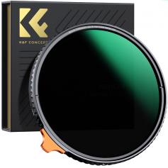 52 mm Black Mist 1/4 + ND8-128 muuttuva ND-suodatin, jossa on kaksipuolinen 28-kerroksinen heijastuksenesto vihreä kalvo ja Vipu Nano-X -sarja