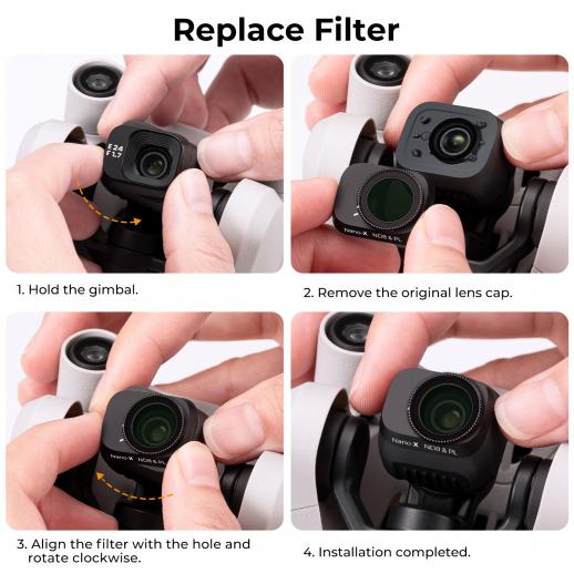 Acheter Nouveaux accessoires Film de protection d'objectif filtres  d'objectif de Drone pour DJI Mini 3 Pro filtre en verre polariseur