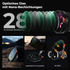 K&F Concept Ultra-niedrige Reflexion & Ture Color ND Filter 67mm Variabler ND2-32 Graufilter (1-5 Blendenstufen)(Nano Xcel)