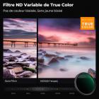 Filtre d'objectif ND variable 82 mm, True Color et ultra-faible réflexion, ND2-32 (1 à 5 arrêts), filtre HD à densité neutre réglable avec 28 revêtements multicouches pour objectifs d'appareil photo - Série Nano-X