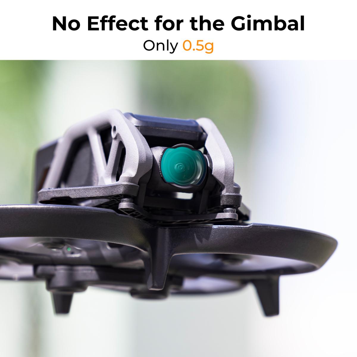 Filtro UV DJI Avata Drone con pellicola verde antigraffio impermeabile antiriflesso su un lato Modelli compatibili O3 Air Unit