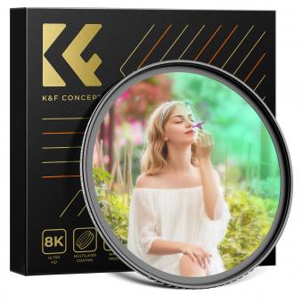 Filtre à effet cinématographique Pro Mist 1/4 de 52 mm, filtre de diffusion blanc doux et rêveur HD avec revêtements à 28 couches, série Nano-Xcel étanche et résistante aux rayures