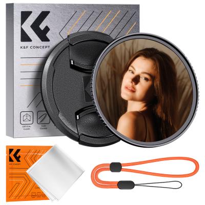 58mm Black Mist Filtro 1/4 Tappo e un Panni di Puliziaper per Obiettivo Fotocamera con 18 Rivestimenti, Nano-Klear