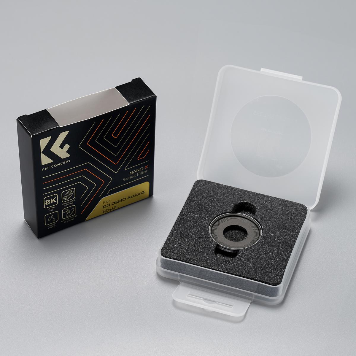 DJI Osmo Action 3 ND4&PL-filtre med ensidig antirefleks grønn film