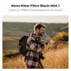 58mm Filtro Black Mist 1 in Vetro Ottico per in Ritratto e in Video con tre pezzi di panno per la pulizia, Nano-Klear