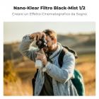 55mm Filtro Black Mist 1/2 in Vetro Ottico per in Ritratto e in Video con tre pezzi di panno per la pulizia, Nano-Klear