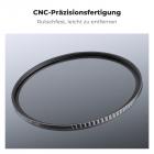 43mm Black Mist 1/8 Filter mit 3 Stück Reinigungstuch, Black Diffusion Filter 1/8 (Black Pro-Mist)  mit 18 Beschichtungen, Nano-Klear Serie