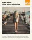 Filtre Black Mist 1/8 46 mm + bouchon d'objectif, filtre effet cinéma avec 18 couches multicouches pour vidéo, vlog et portrait, série Nano-Klear