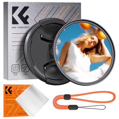 58mm Black Mist Filtro 1/8 Tappo e un Panni di Puliziaper per Obiettivo Fotocamera con 18 Rivestimenti, Nano-Klear