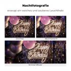 Nachtfotografie erzeugt ein weiches und sauberes Leuchthalo