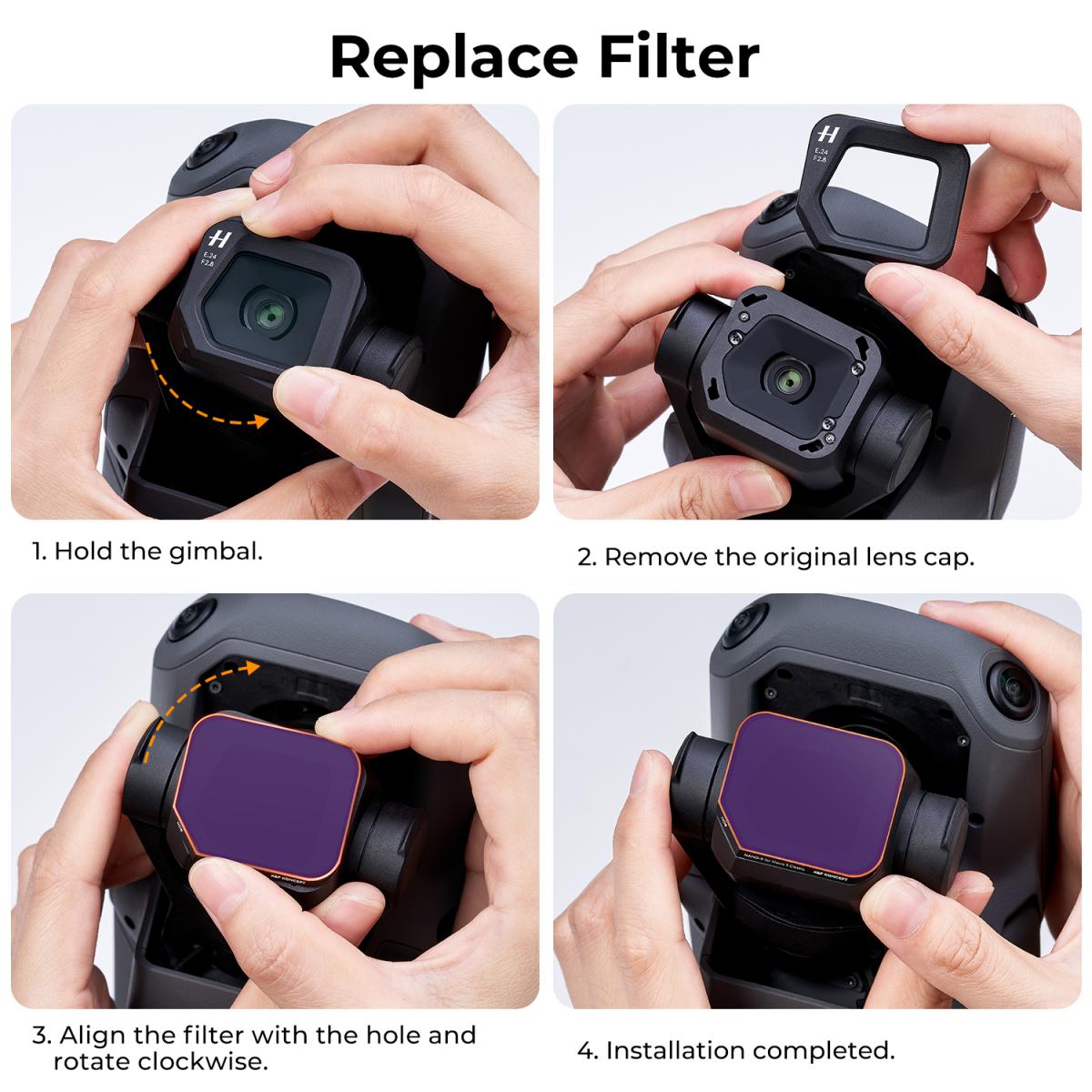 DJI Mavic 3 Classic ND32-512 Lens Filtresi (5-9 Durdurma), 28 Çok Kaplamalı Değişken Nötr Yoğunluk Filtresi