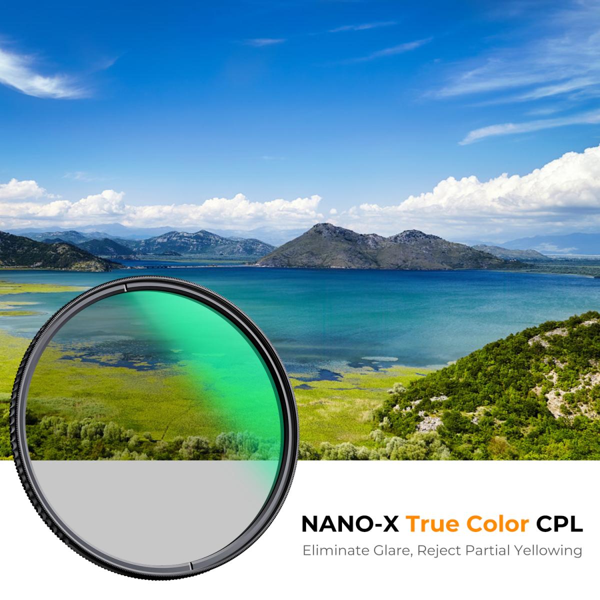 49 mm CPL Filter True Color Circulair Polarisatiefilter Met 28 Lagen Meerlaagse Coating Voor Cameralenzen Nano Xcel Serie