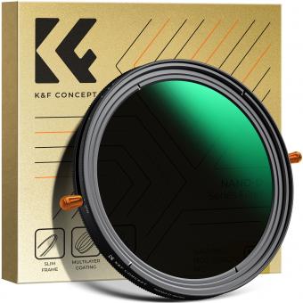 82mm ND & CPL 2 in 1 Lens Filter, ND2-ND32 (1-5 Stop) Variable Neutral Density and Polarizer for Camera Lens Nano-D Series