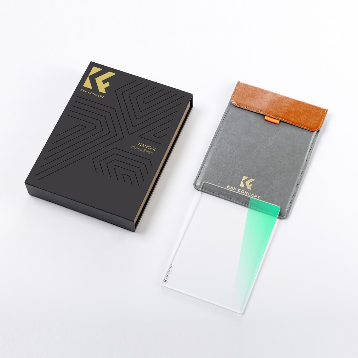 K&F Concept Filtro UV Quadrato da 4"x5,65", Filtro Protettivo per Cinema Vetro Ottico HD con 28 Strati Rivestimento Multiplo Compatibile con Tilta SmallRig Matte Box Neewer