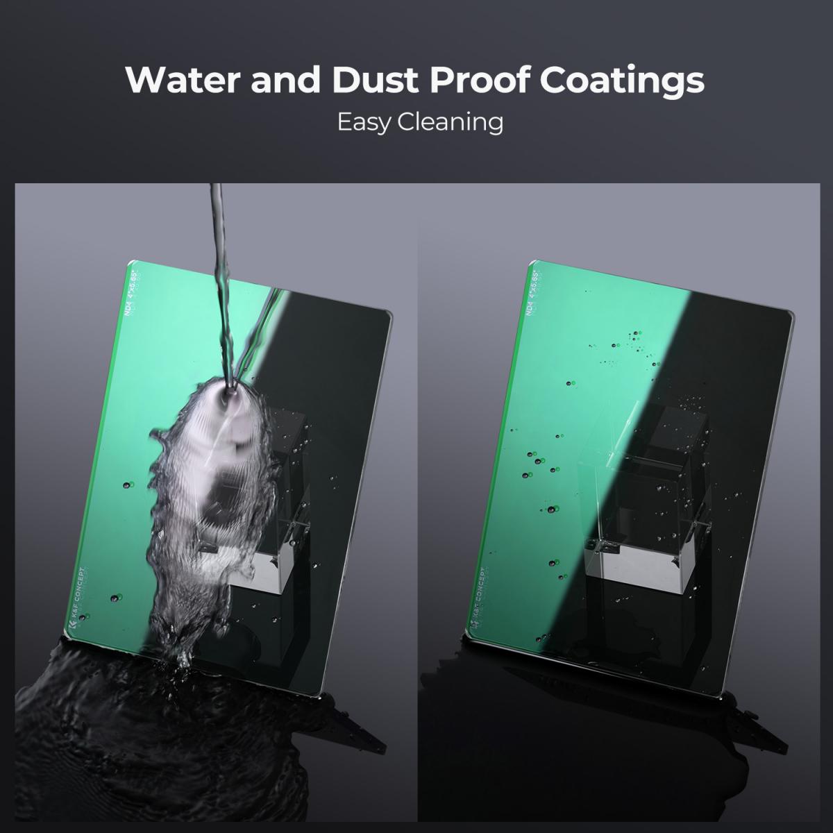 ND4 (2 stopp) Fyrkantigt ND-filter, 4"x5,65" neutralt densitetsfilter Kompatibel med Tilta Kompatibel med SmallRig Matt Box, Slim Multi Coated HD Optiskt glas