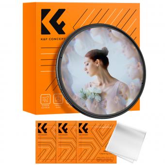 Filtre kaléidoscope 67mm, filtre à effets spéciaux avec 3 chiffons de nettoyage sous vide série Nano B