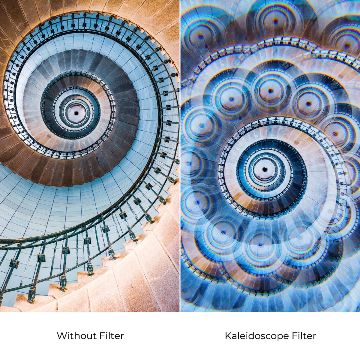 82mm Kaleidoscope Filter Special Effects Filter with 3pcs Vacuum Cleaning Cloths Nano B Series