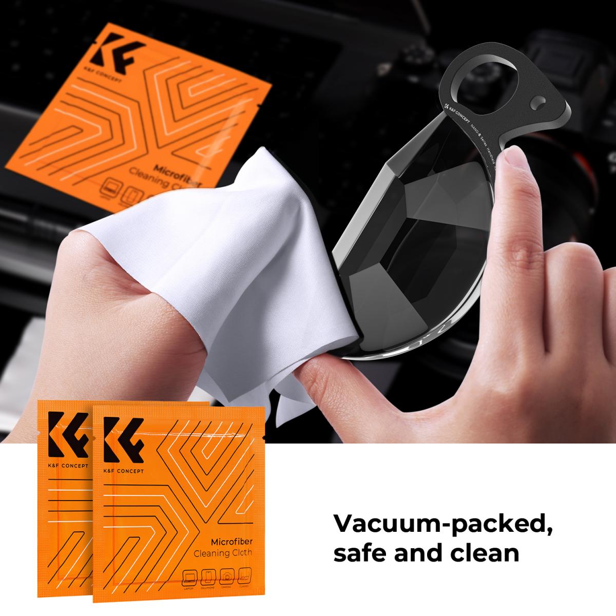 79mm Handheld Kaleidoscope Filter, Semicircular Special Effects Filter with 3pcs Vacuum Cleaning Cloths Nano-B Series