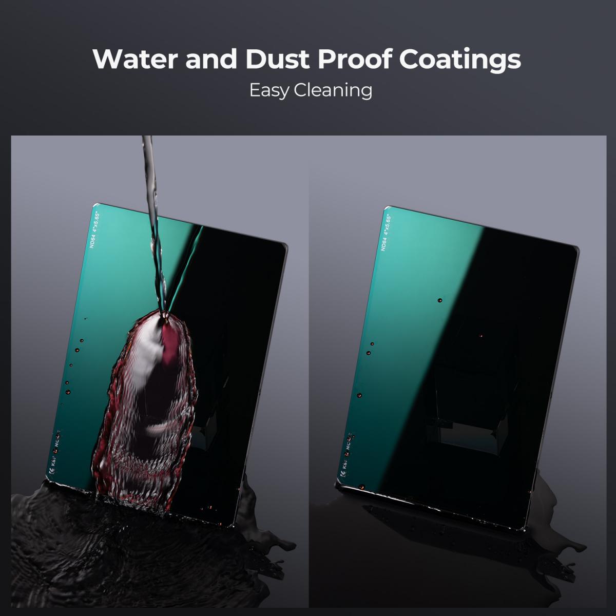 ND64 (6 przystanków) Kwadratowy filtr ND, filtr o neutralnej gęstości 4" x 5,65" Kompatybilny z Tilta Kompatybilny z matowym pudełkiem SmallRig, smukłym, wielowarstwowym szkłem optycznym HD