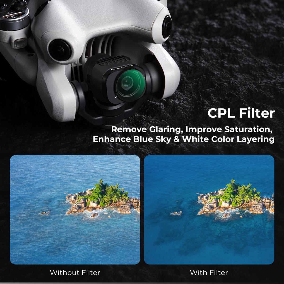 Mini 4 Pro Polarisatiefilter CPL Filter Compatibel Met DJI Mini 4 Pro Enkelzijdige Groene Antireflectiefilm
