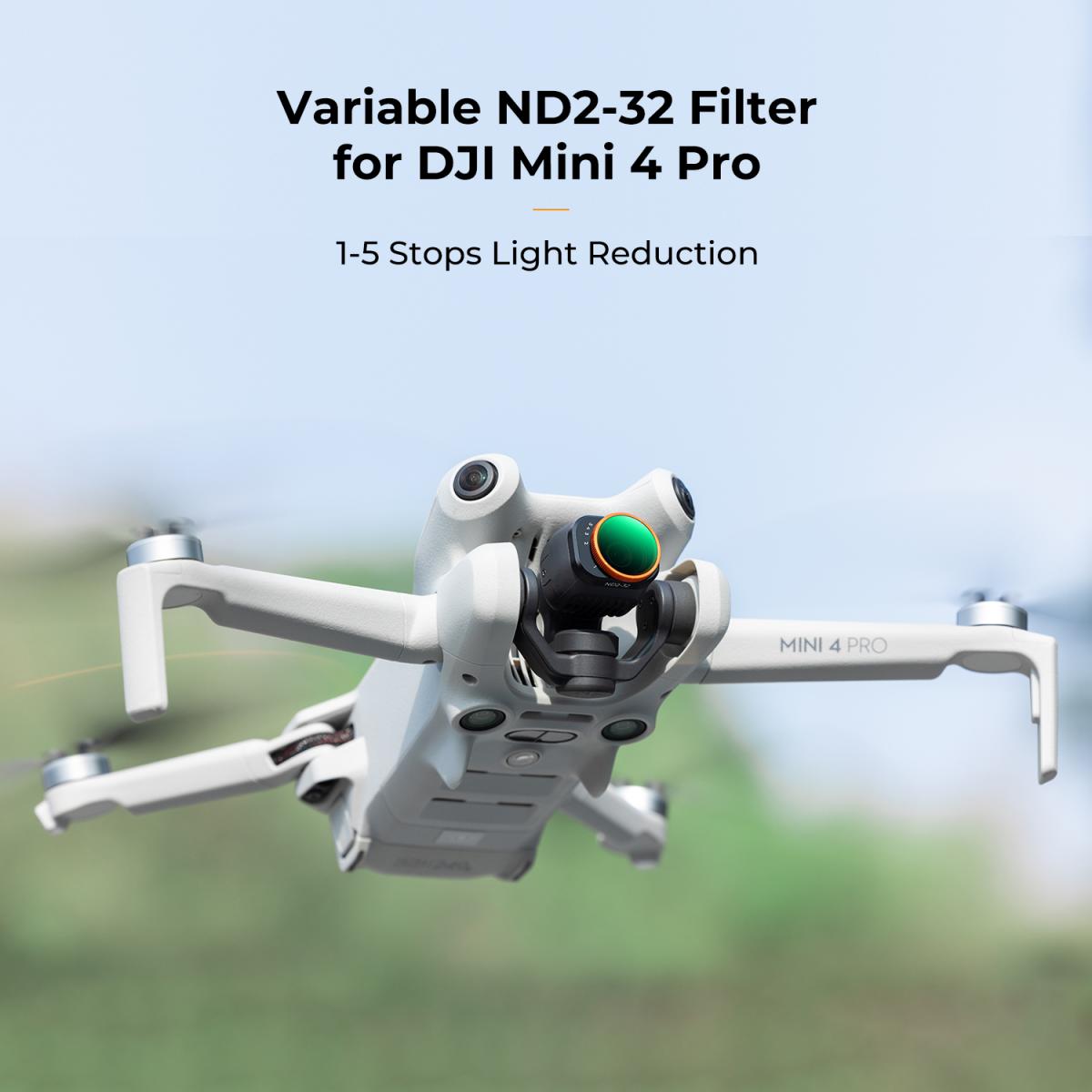 Değişken ND Filtresi ND2-32 (1-5 Duraklama) Sınırlı VND Filtresi DJI Mini 4 Pro ile Uyumlu