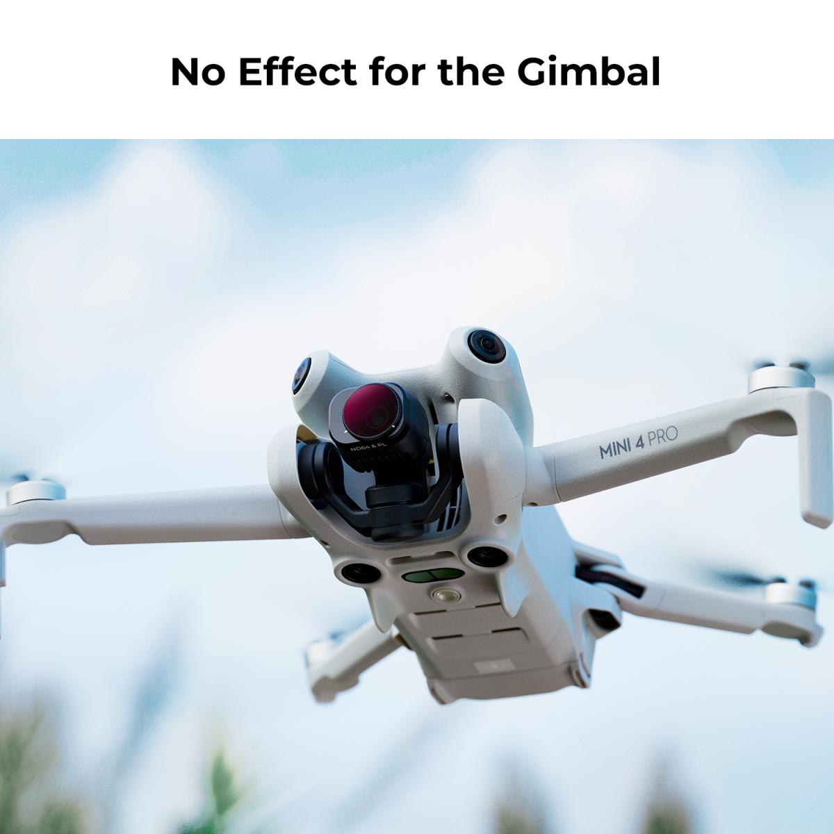 Filtro ND64 e PL compatibile con DJI Mini 4 Pro, filtro a densità neutra e polarizzante 2 in 1, filtro in vetro ottico HD multifunzione