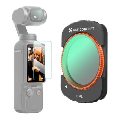 DJI Osmo Pocket 3 için K&F Konsept CPL Filtresi Manyetik Dairesel Polarize Filtre 28 Katmanlı nano kaplamalı HD Optik Cam