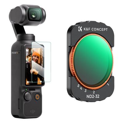 K&F Concept VND2-32 Filtre DJI Osmo Pocket 3 Manyetik Değişken Nötr Yoğunluk Filtresi, 28 Katmanlı nano kaplamalı HD Optik Cam