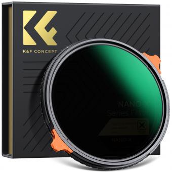 62 mm True Color Variable ND2-32 (1-5 arrêts) et filtre d'objectif polarisant circulaire CPL 2 en 1 pour objectif d'appareil photo filtre polarisant à densité neutre série Nano-Xcel